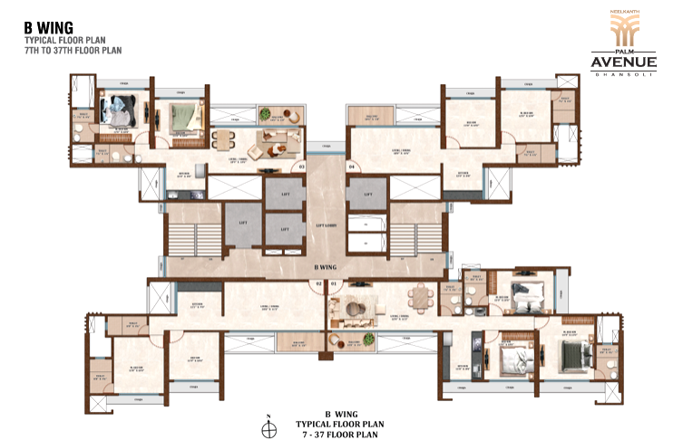 Neelkanth Palm Avenue Navi Mumbai - 2&3 BHK Flats Start @ ₹ 1.70cr*