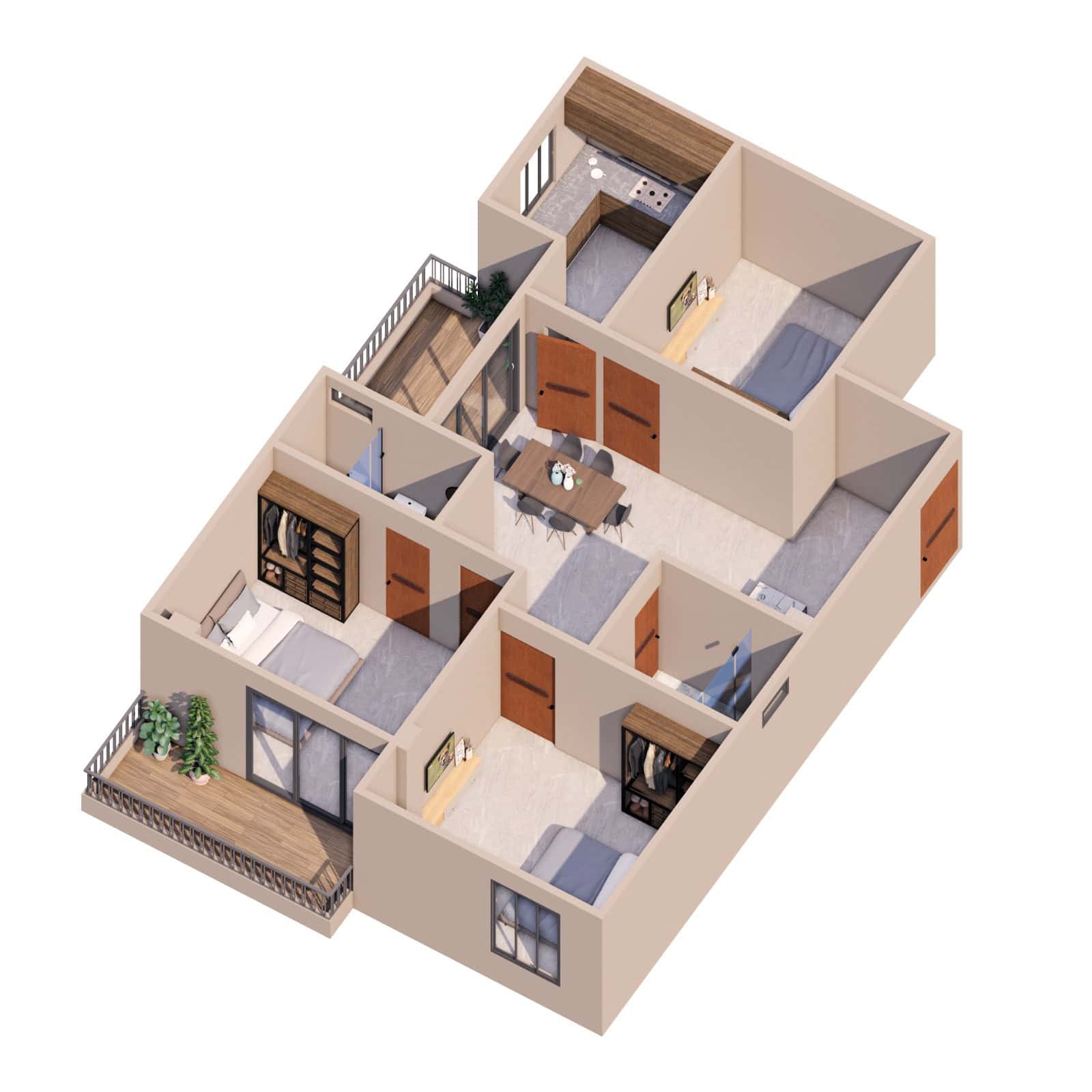 Apartment/Flat for sale in Varanasi : Spacious 2 & 3 BHK Home
