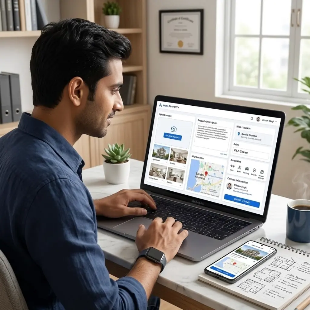 How to sell property online - property listing on portal