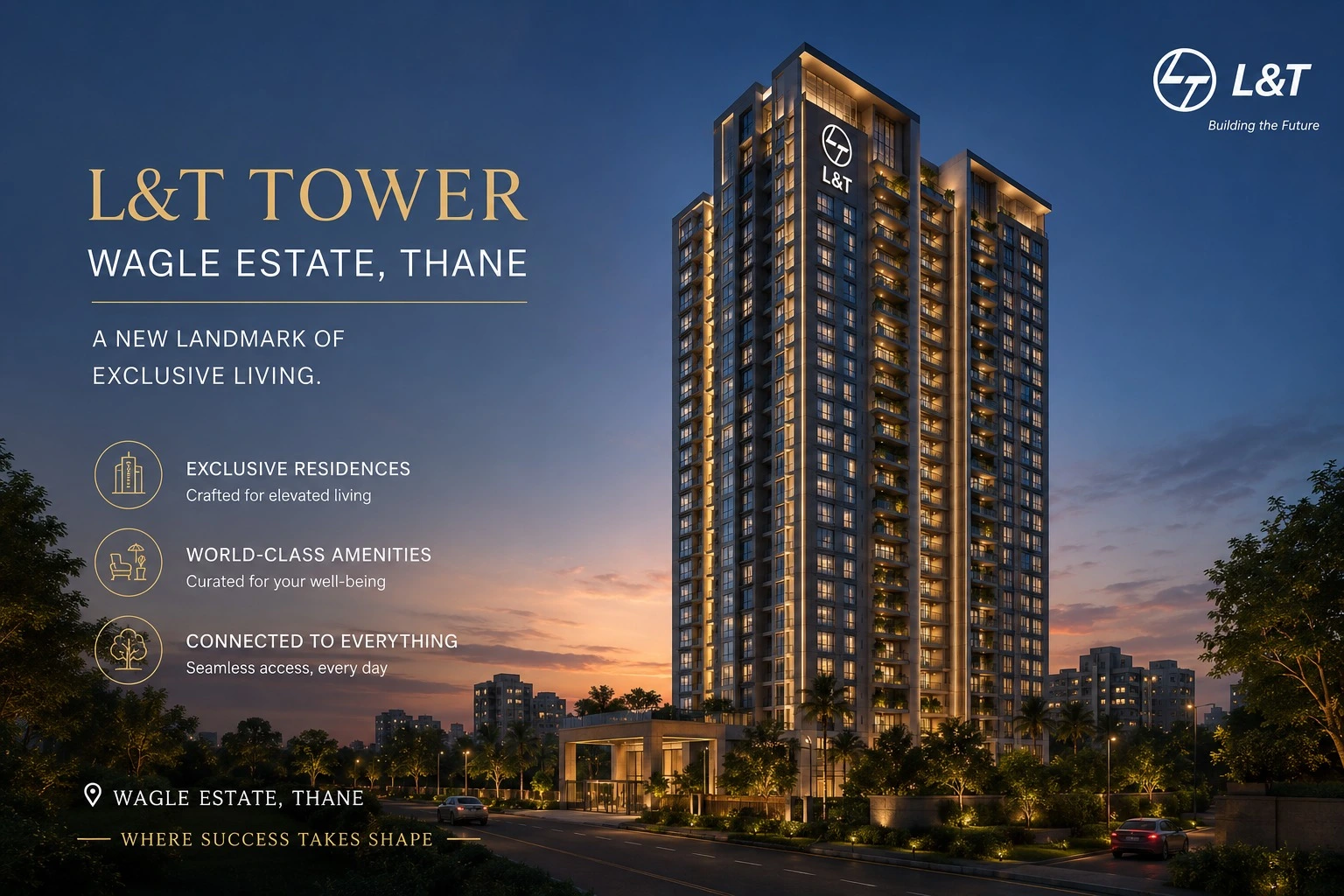 L&T Realty Thane Wagle stateâ€“ Premium 2 & 3 BHK Flat